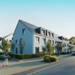 Image 3D des résidences à Erpeldange construites par la SNHBM